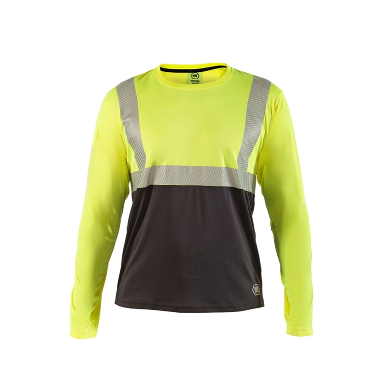 POLERA REFLECTIVA HW AMARILLO FLUOR MANGA LARGA - 1