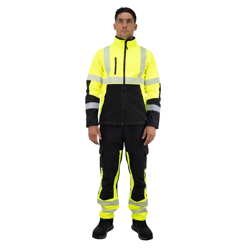 CHAQUETA SOFTSHELL HW OKLAN AMARILLO FLUOR - 1