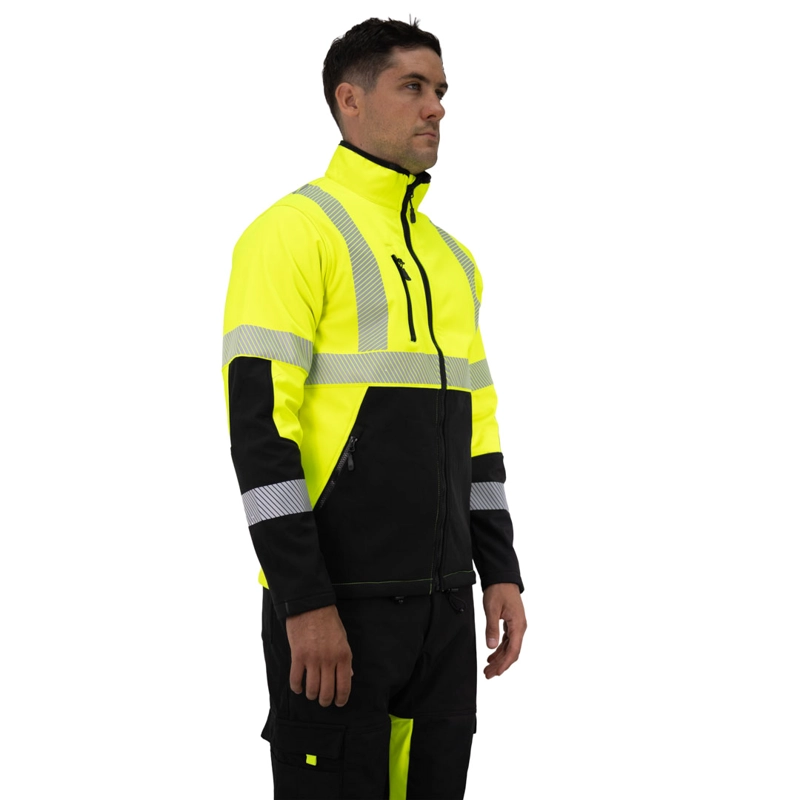 CHAQUETA SOFTSHELL HW OKLAN AMARILLO FLUOR - 2