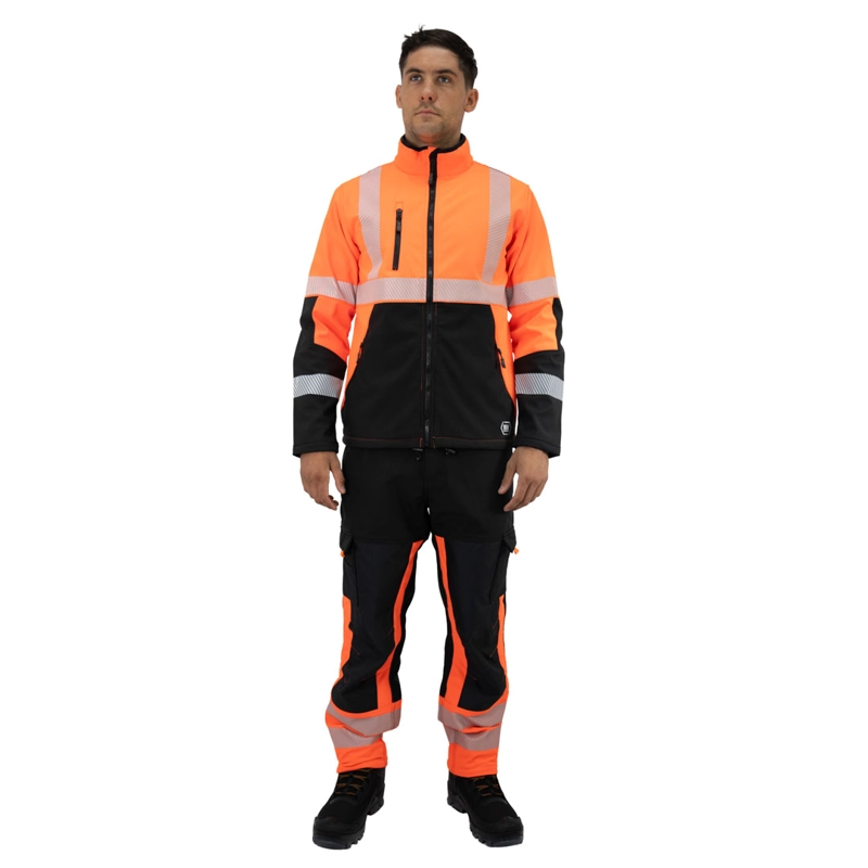 CHAQUETA SOFTSHELL HW OKLAN ROJO FLUOR - 1
