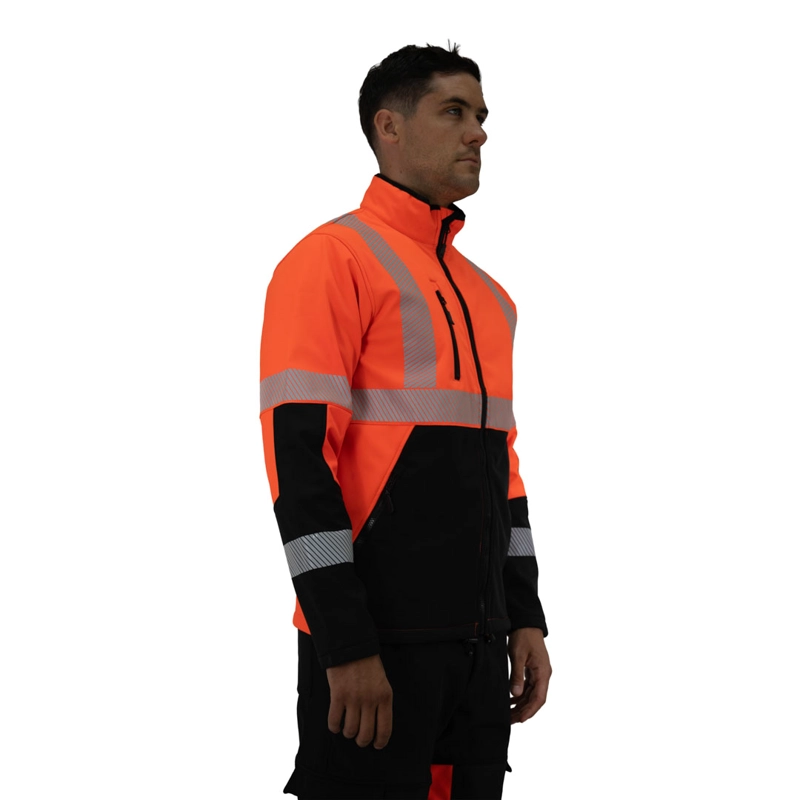 CHAQUETA SOFTSHELL HW OKLAN ROJO FLUOR - 2