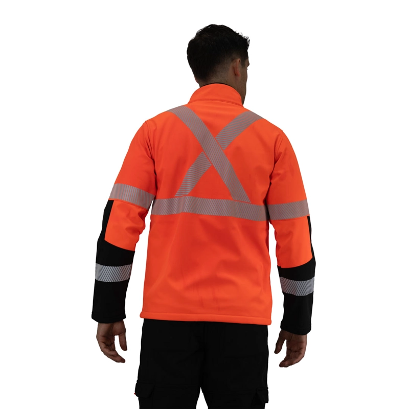 CHAQUETA SOFTSHELL HW OKLAN ROJO FLUOR - 4