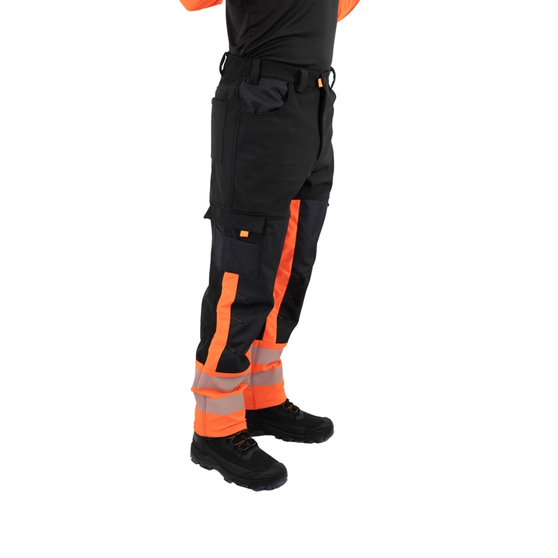 PANTALON HOMBRE HARDWORK ROJO FLUOR SOFTSHELL HW OKLAN - 2
