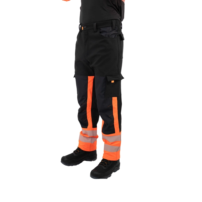PANTALON HOMBRE HARDWORK ROJO FLUOR SOFTSHELL HW OKLAN - 3