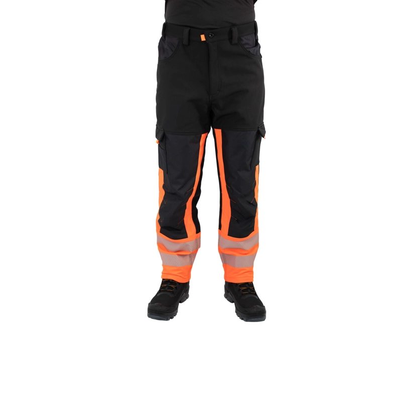 PANTALON HOMBRE HARDWORK ROJO FLUOR SOFTSHELL HW OKLAN - 6