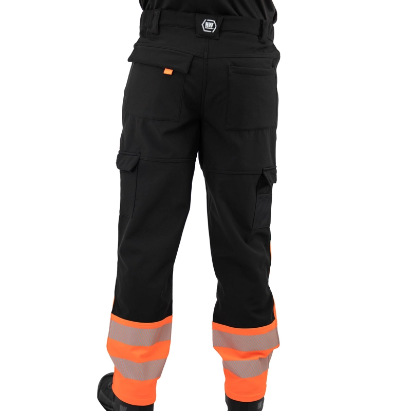 PANTALON HOMBRE HARDWORK ROJO FLUOR SOFTSHELL HW OKLAN - 8