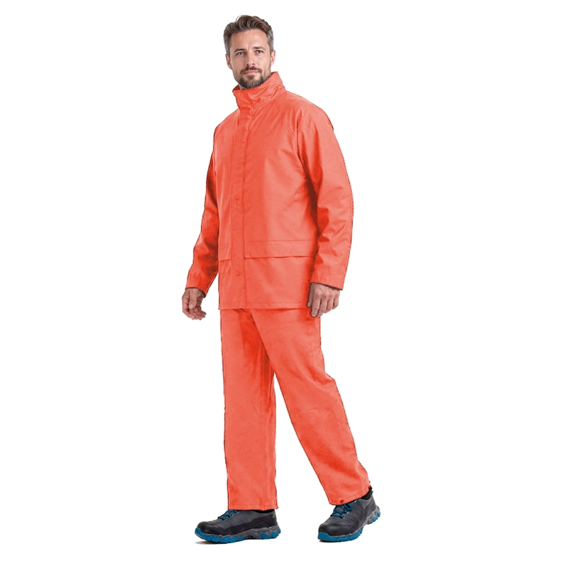 TRAJE IMPERMEABLE ALASKA PU/PVC NARANJO - 3
