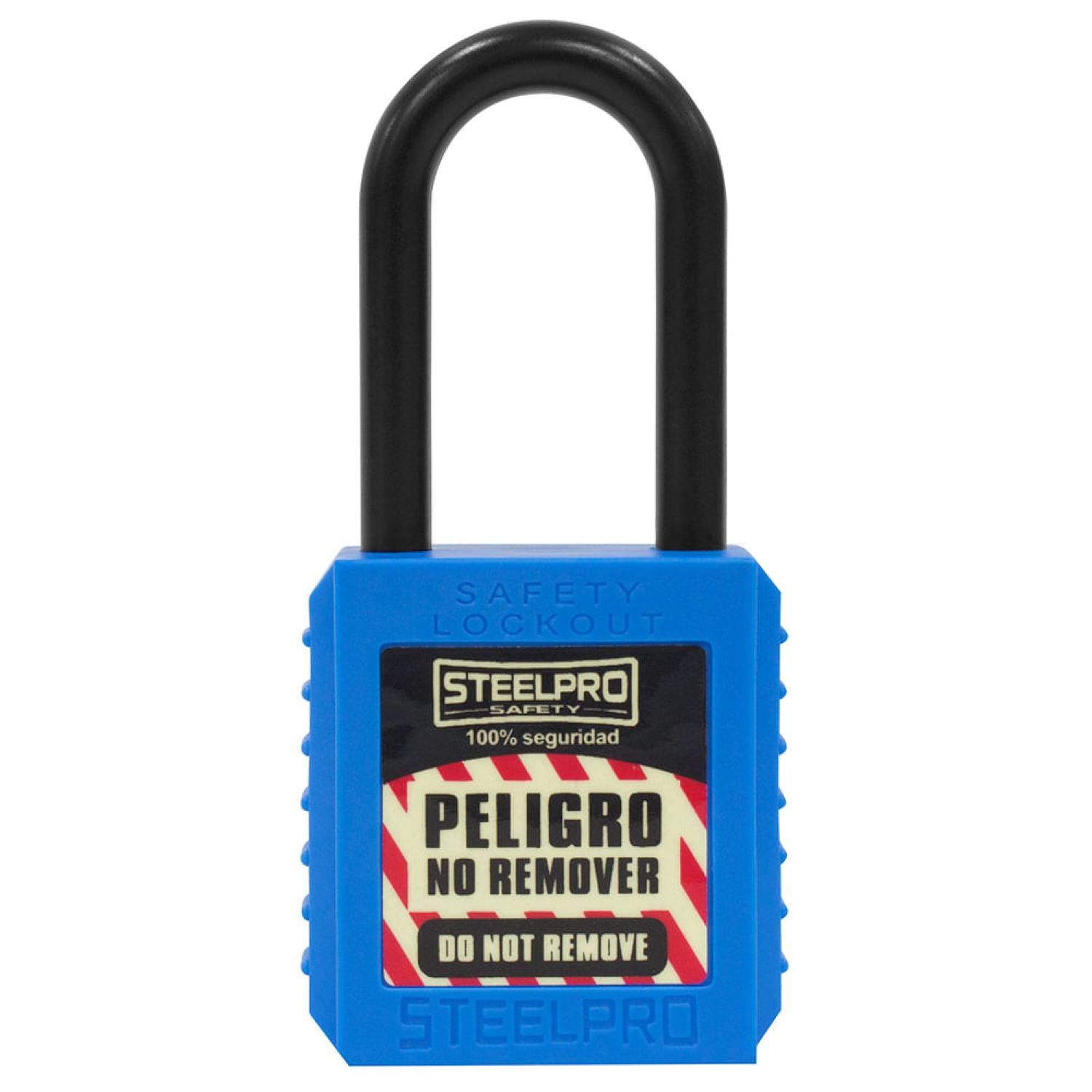 CANDADO STEELPRO DIELE CTRICO AZUL - 1