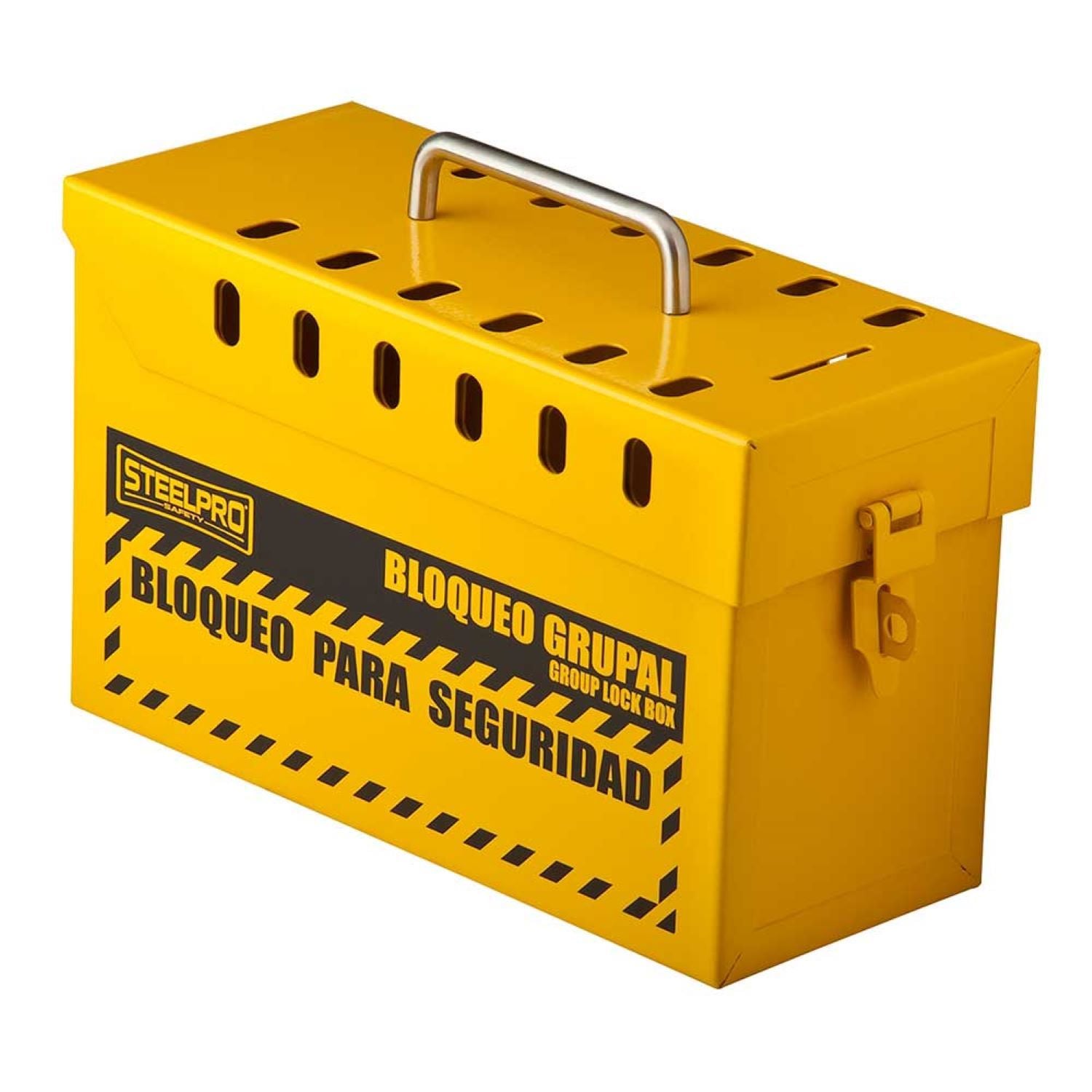 CAJA STEELPRO BLOQUEO GRUPAL AMARILLA - 1