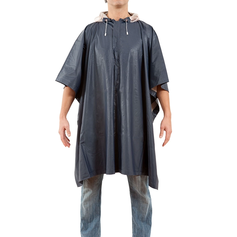 PONCHO IMPERMEABLE PVC CON GORRO - 1