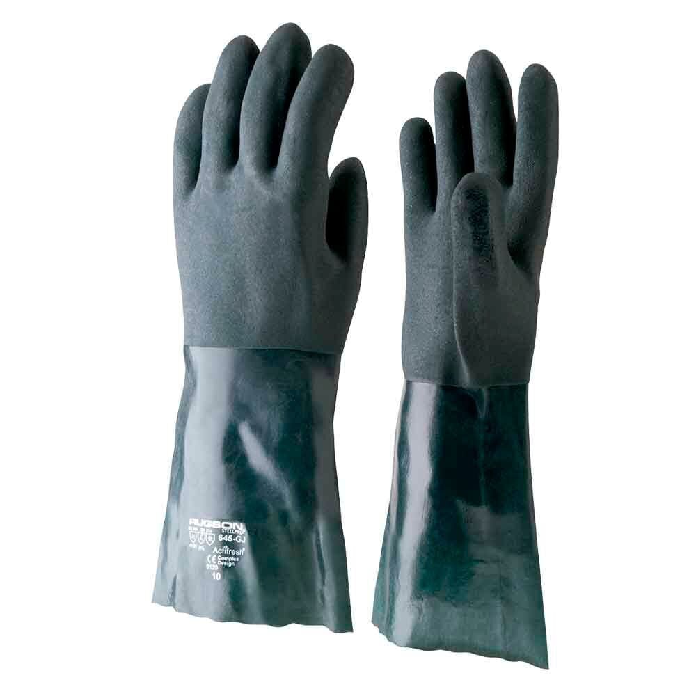 GUANTE RUGSON 14' PVC VERDE - 1