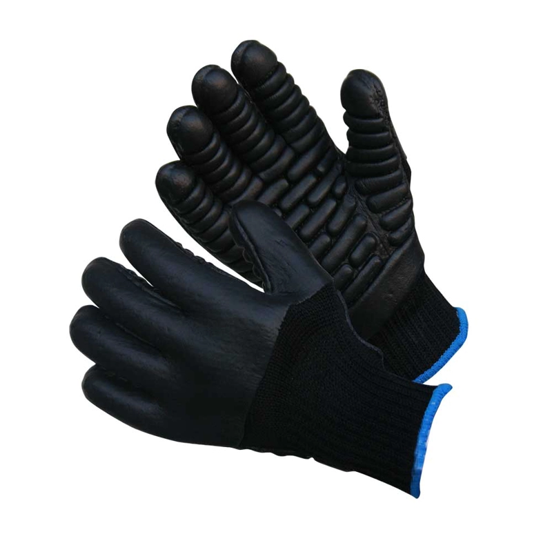 GUANTE STEELPRO NEGRO ANTIVIBRACION ATOM 1121 7BE - 1
