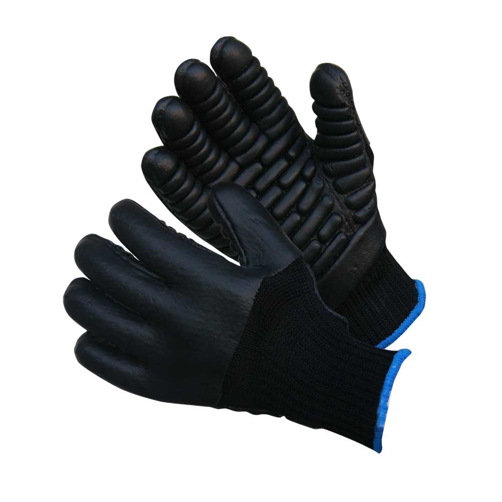 GUANTE STEELPRO NEGRO ANTIVIBRACION ATOM 1121 7BE - 1