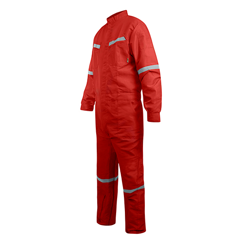 OVEROL POPLIN C/CINTA ROJO - 2