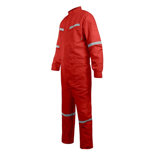 OVEROL POPLIN C/CINTA ROJO - 2