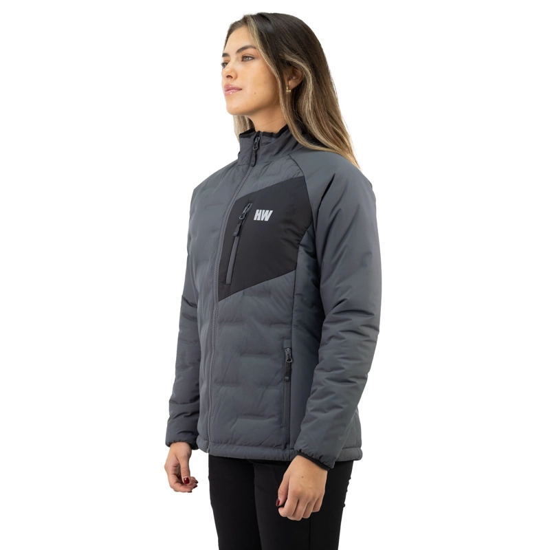 PARKA INSULADA HW EXPLORER S/GORRO MUJER CARBON GREY - 4