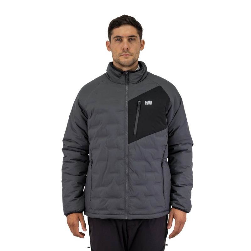 HARDWORK PARKA INSULADA HW EXPLORER S/GORRO HOMBRE CARBON GREY