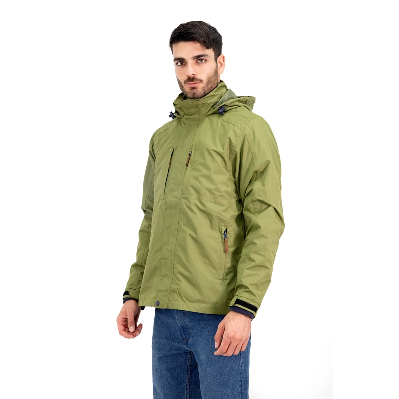 PARKA DESMONTABLE QUEBEC OTTAWA 3 EN 1 VERDE OLIVA - 2