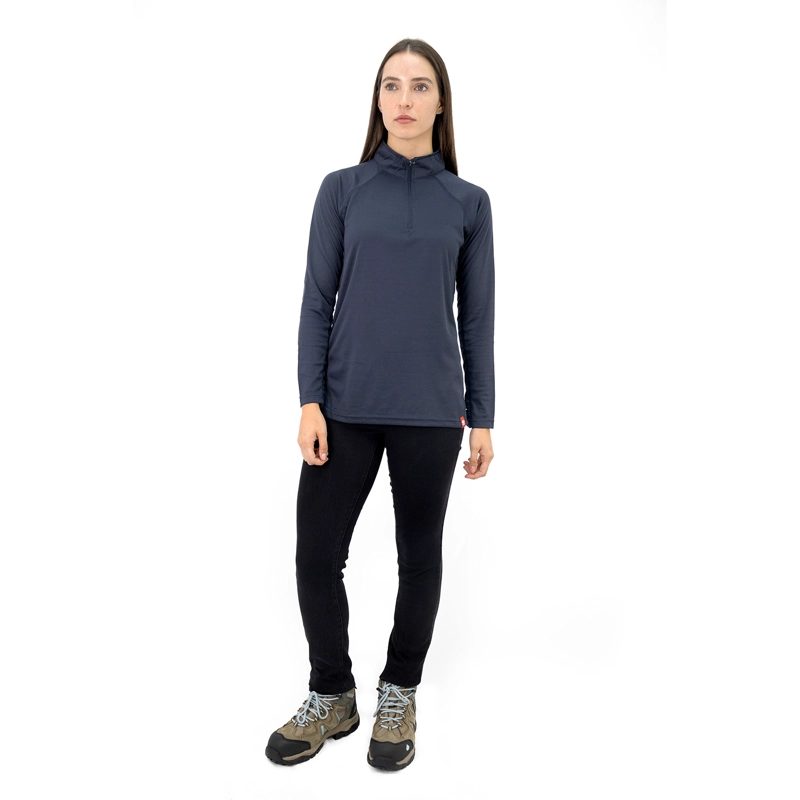 POLERA QUEBEC HALF-ZIP MUJER IRON - 5
