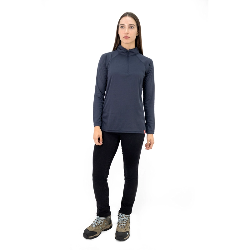 POLERA QUEBEC HALF-ZIP MUJER IRON - 5