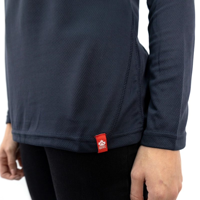 POLERA QUEBEC HALF-ZIP MUJER IRON - 6