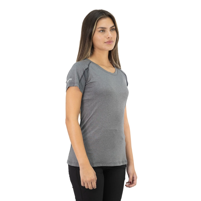 POLERA DRY FIT HW SPX MANGA CORTA MUJER CARBON GREY - 3