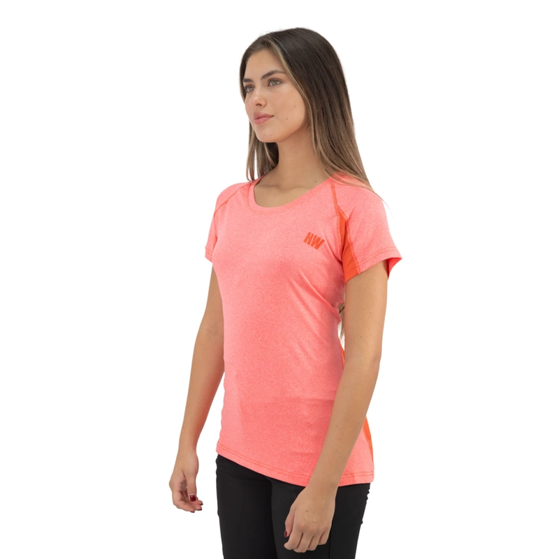 POLERA DRY FIT HW SPX MANGA CORTA MUJER CORAL - 3