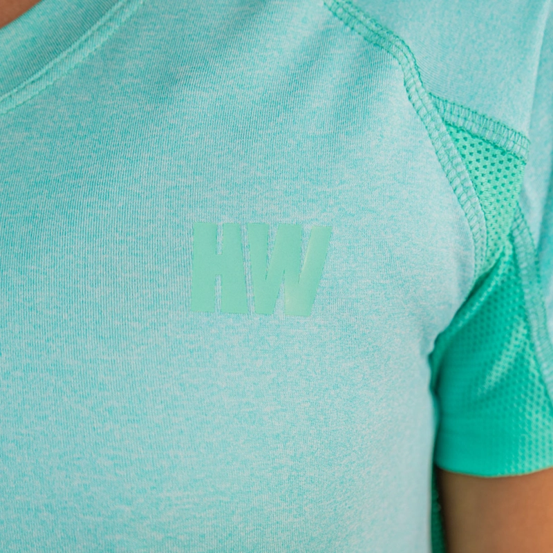 POLERA DRY FIT HW SPX MANGA CORTA MUJER AQUA - 5