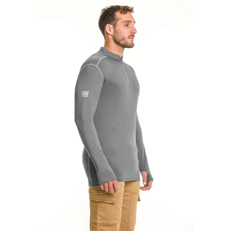 POLERA DRY FIT HW SPX MANGA LARGA HOMBRE CARBON GREY - 3