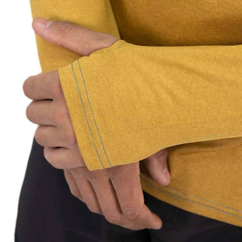 POLERA DRY FIT HW SPX MANGA LARGA HOMBRE MUSTARD - 3