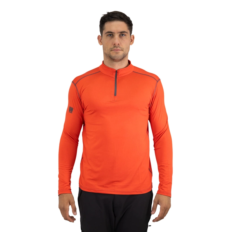 POLERA DRY FIT HW SPX MANGA LARGA HOMBRE ORANGE - 1