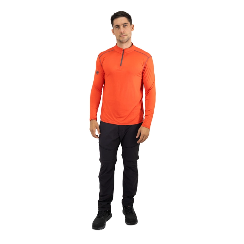 POLERA DRY FIT HW SPX MANGA LARGA HOMBRE ORANGE - 2