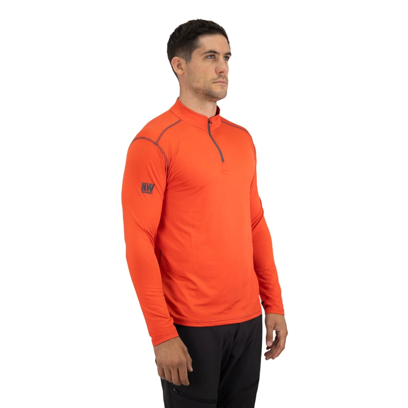 POLERA DRY FIT HW SPX MANGA LARGA HOMBRE ORANGE - 7