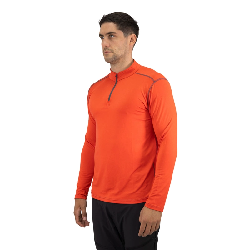 POLERA DRY FIT HW SPX MANGA LARGA HOMBRE ORANGE - 8
