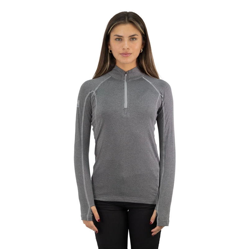 POLERA DRY FIT HW SPX MANGA LARGA MUJER CARBON GREY - 1