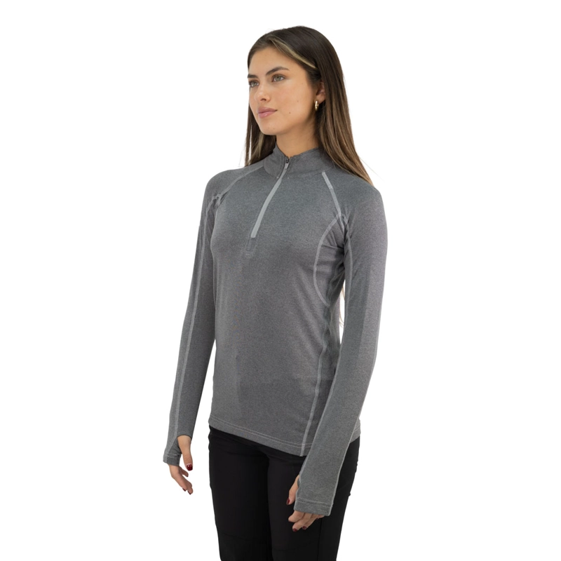 POLERA DRY FIT HW SPX MANGA LARGA MUJER CARBON GREY - 3