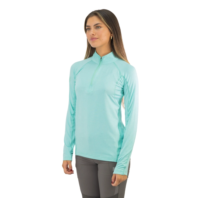 POLERA DRY FIT HW SPX MANGA LARGA MUJER AQUA - 3