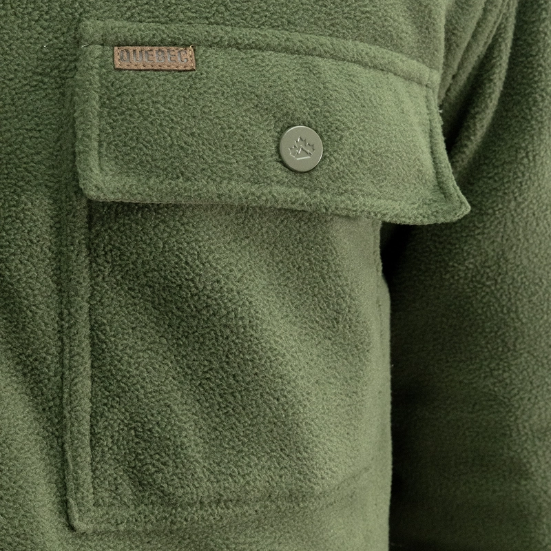 CHAQUETA POLAR QUEBEC GRIZZLY VERDE OLIVA - 5