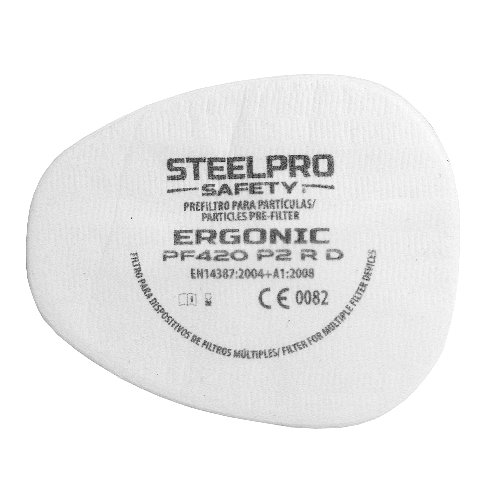 FILTRO STEELPRO ERGONIC PF420 P2 R PARTÍCULAS 10 UNIDADES - 1