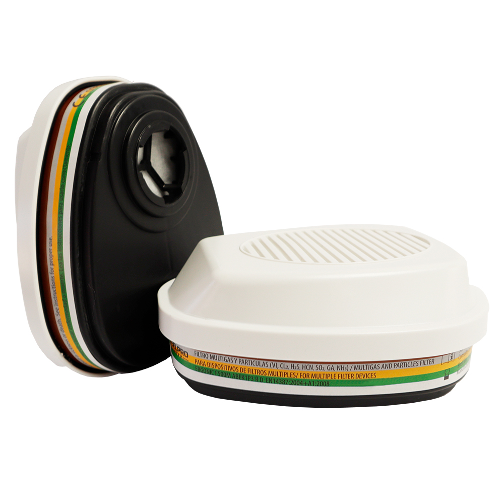 FILTRO STEELPRO ERGONIC F500MP3 ABEK1 P3 R MUTILGAS+PARTÍCULAS - 1