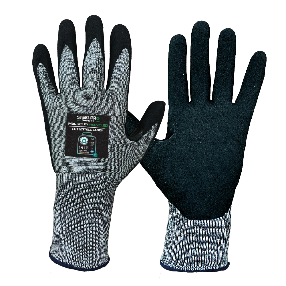 GUANTE MULTIFLEX RECYCLED CUT NITRILE SANDY - 1