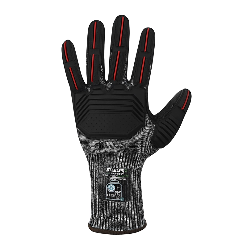 GUANTE STEELPRO NEGRO MULTIFLEX RECYCLED CUT IMPACT STRONG - 2