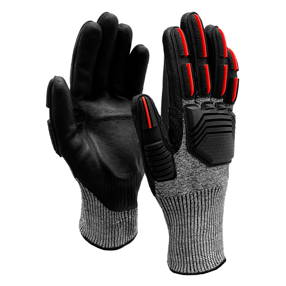 GUANTE STEELPRO NEGRO MULTIFLEX RECYCLED CUT IMPACT STRONG - 2