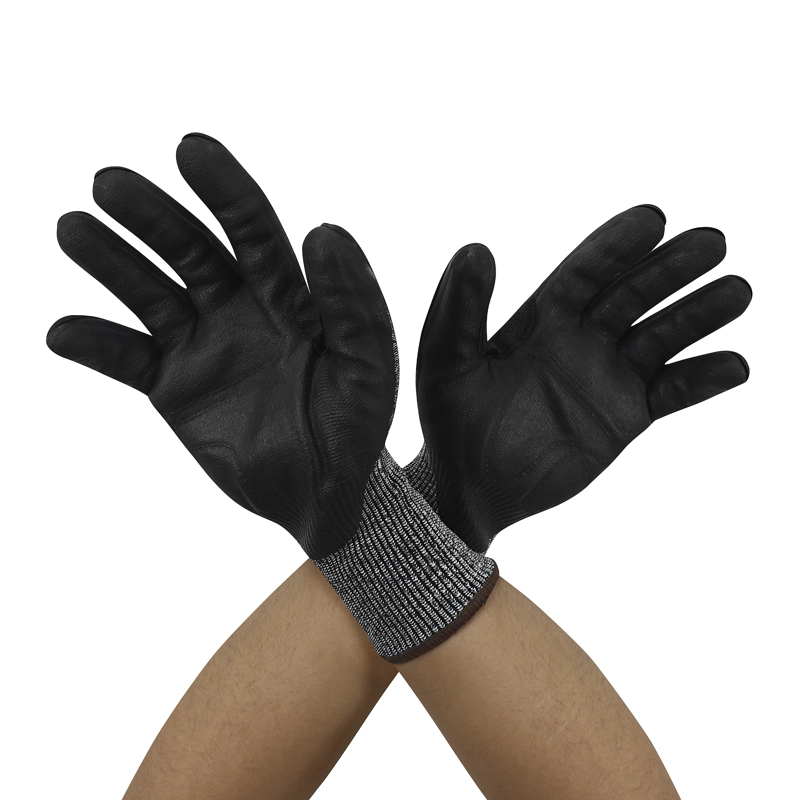 GUANTE STEELPRO NEGRO MULTIFLEX RECYCLED CUT IMPACT STRONG - 6