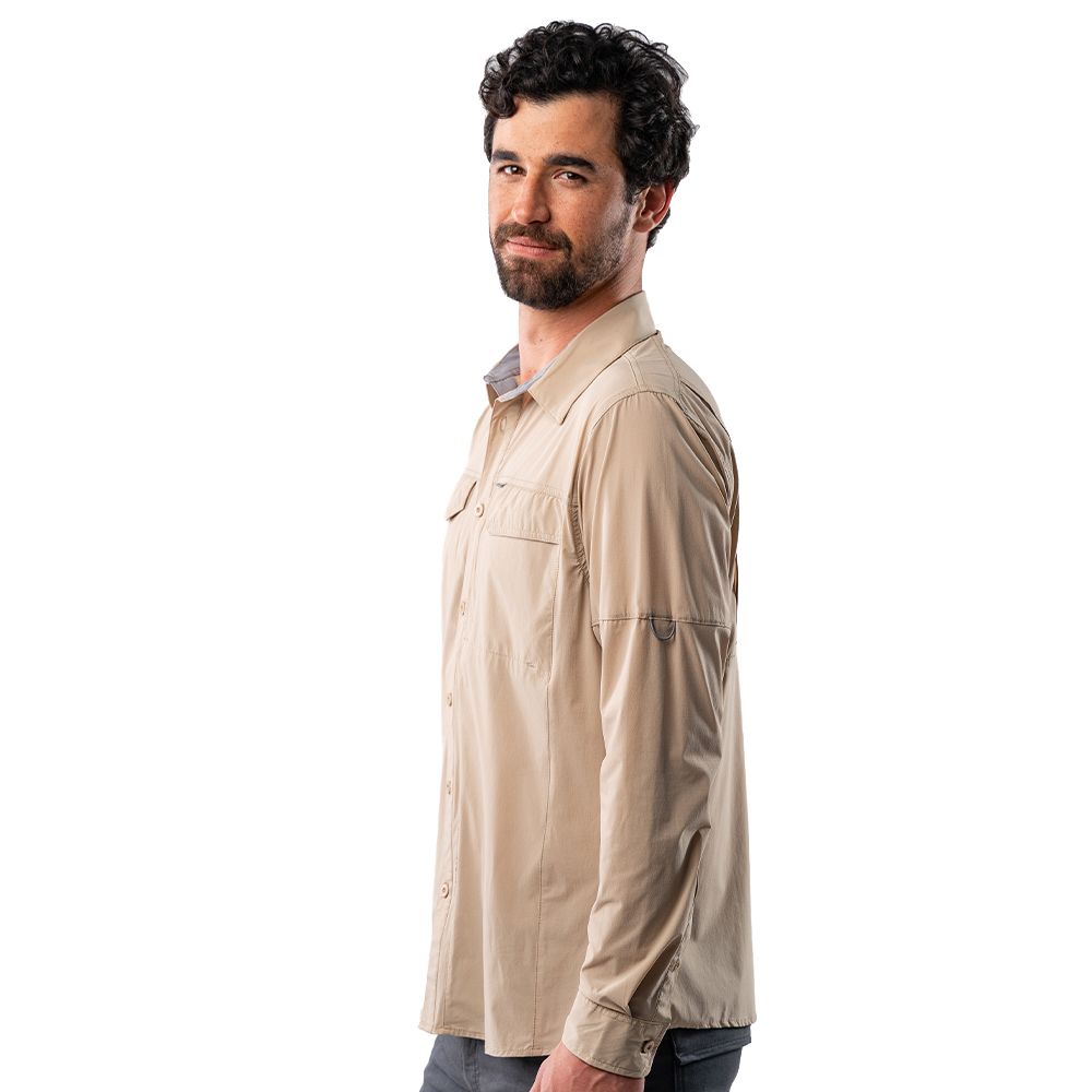 CAMISA HW ANTAKARI SPANDEX BEIGE - 2