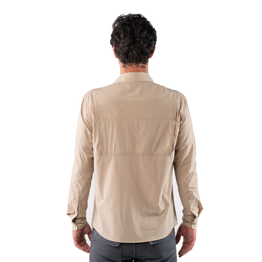 CAMISA HW ANTAKARI SPANDEX BEIGE - 3