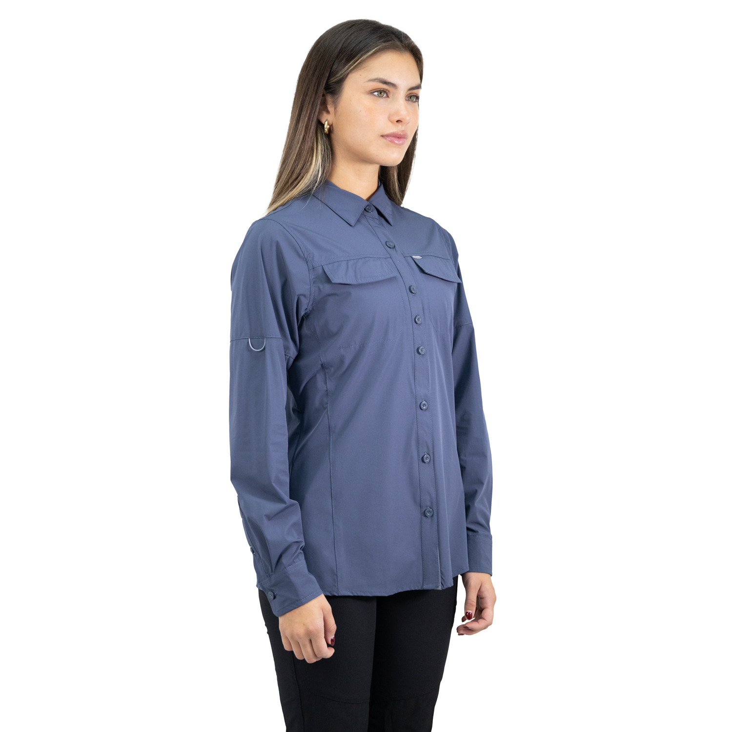 CAMISA HW ANTAKARI SPANDEX MUJER AZUL - 2