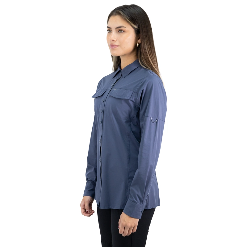 CAMISA HW ANTAKARI SPANDEX MUJER AZUL - 3