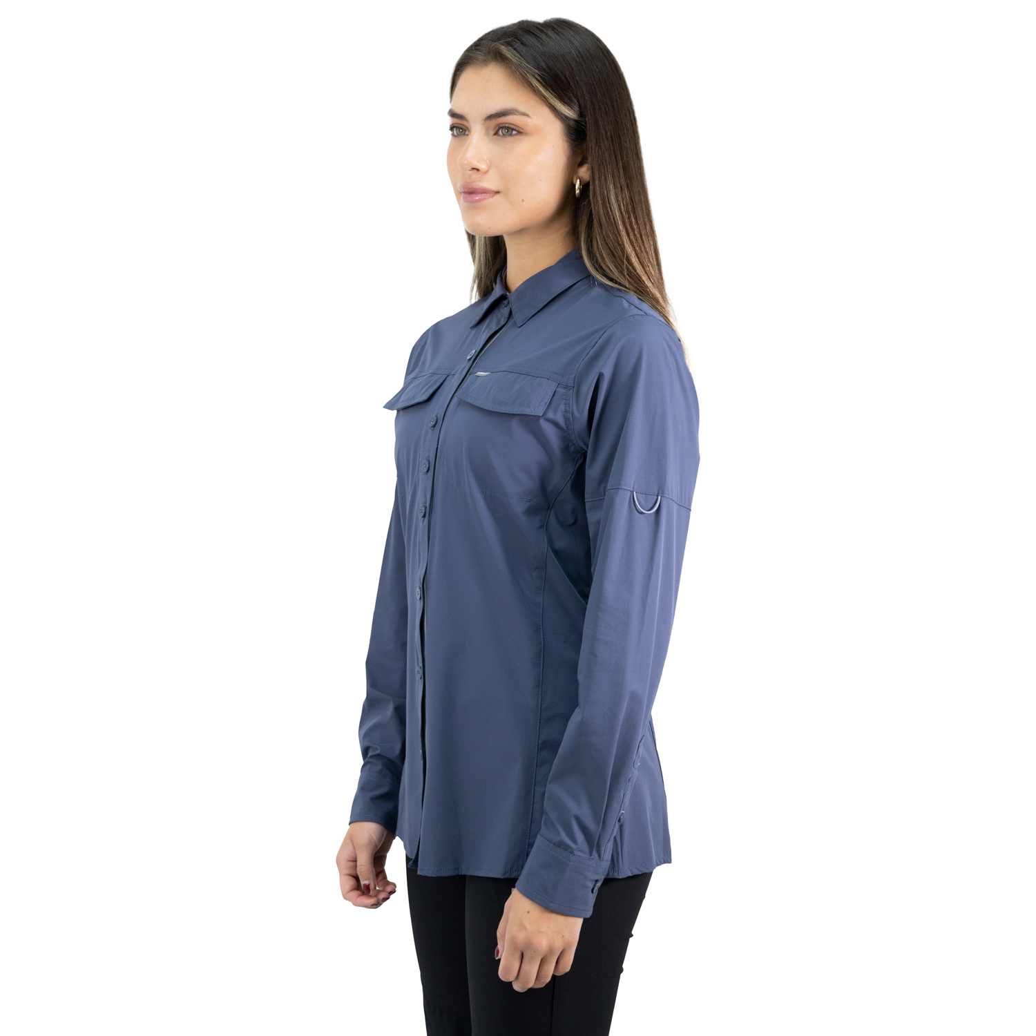 CAMISA HW ANTAKARI SPANDEX MUJER AZUL - 3