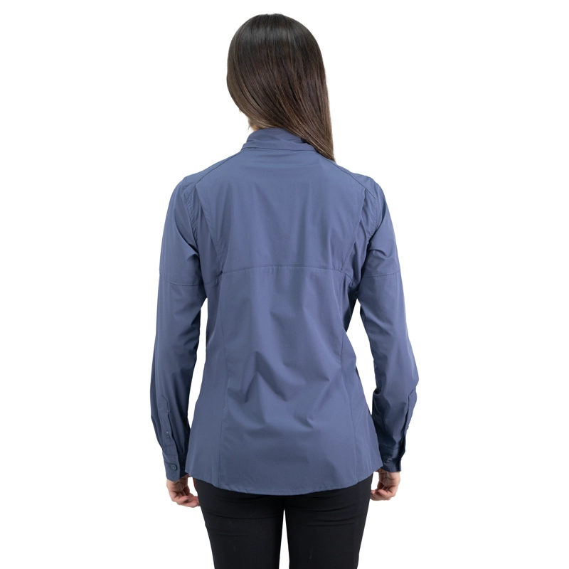 CAMISA HW ANTAKARI SPANDEX MUJER AZUL - 4